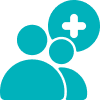 Open book with medical cross icon, symbolizing research-backed ethical eye treatments