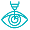 Outlined eye with spiral - representing transformative cataract treatments at Desert Vision Center