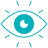 Eye icon with enhancement plus, for premium intraocular lens implant options