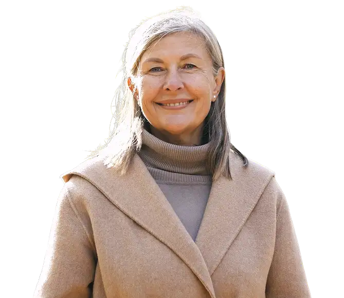 A woman who scheduled a consultation with Desert Vision Center.