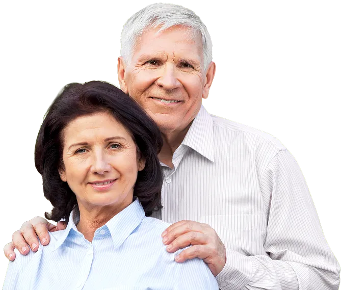 A couple who recently had a diabetic eye exam.