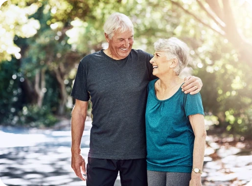 Senior couple who learned about cataract surgery directly from Dr. Tokuhara.